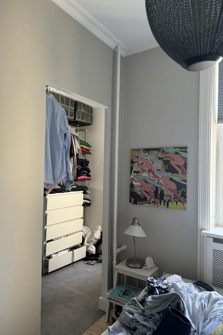 Lejlighedsindretning walking closet før