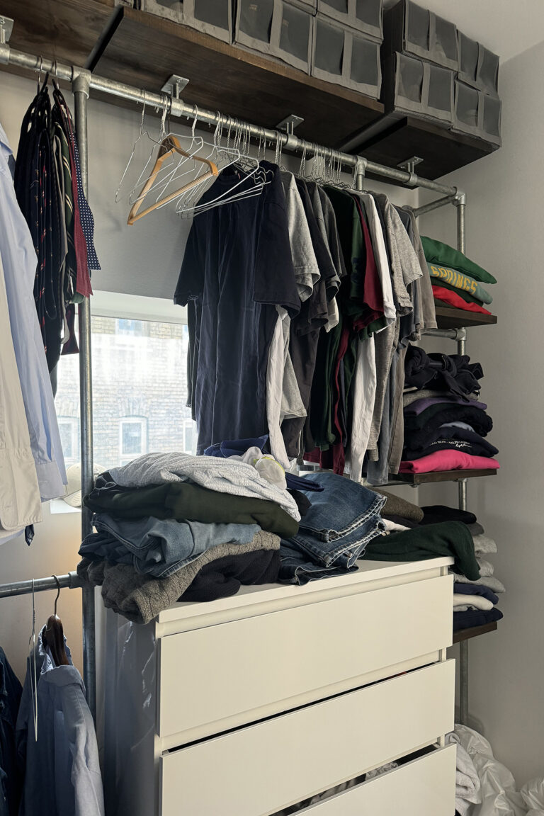 Lejlighedsindretning walking closet før